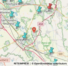 Mappa Via delle Azalee, 20070 Dresano MI, Italia (6.74727)