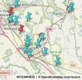 Mappa Via delle Azalee, 20070 Dresano MI, Italia (4.87765)