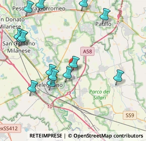 Mappa Via delle Azalee, 20070 Dresano MI, Italia (4.78714)