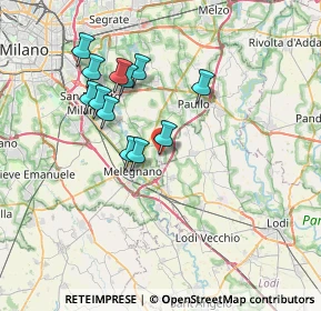 Mappa Via delle Azalee, 20070 Dresano MI, Italia (6.43667)