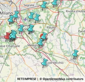Mappa Via delle Azalee, 20070 Dresano MI, Italia (9.8215)