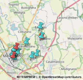 Mappa Via delle Azalee, 20070 Dresano MI, Italia (2.49929)