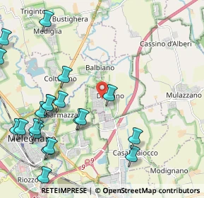 Mappa Via delle Azalee, 20070 Dresano MI, Italia (2.7465)