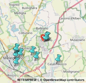 Mappa Via delle Azalee, 20070 Dresano MI, Italia (1.91909)