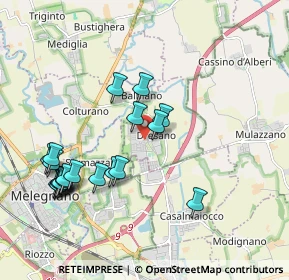 Mappa Via delle Azalee, 20070 Dresano MI, Italia (2.072)