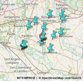 Mappa Via Giuseppe di Vittorio, 26010 Crema CR, Italia (11.67667)