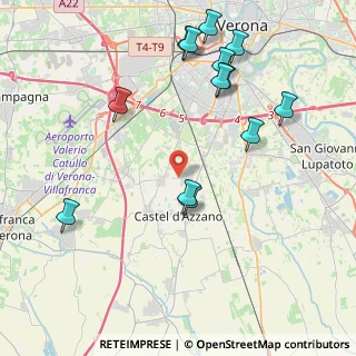Mappa Via G. Verdi, 37135 Castel D'azzano VR, Italia (4.63769)