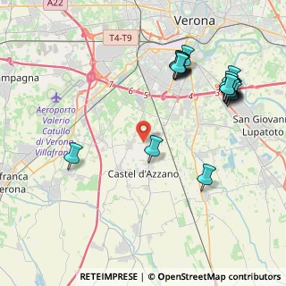Mappa Via G. Verdi, 37135 Castel D'azzano VR, Italia (4.803)