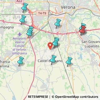 Mappa Via G. Verdi, 37135 Castel D'azzano VR, Italia (4.53462)