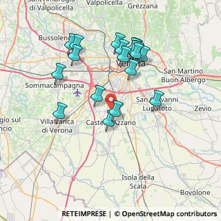 Mappa Via G. Verdi, 37135 Castel D'azzano VR, Italia (7.40474)