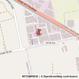 Mappa Via Olivetti, 2, 26010 Vaiano Cremasco, Cremona (Lombardia)