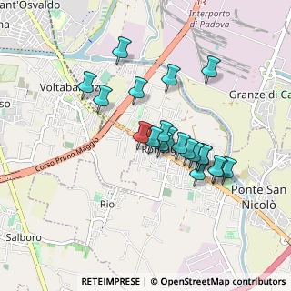 Mappa Via Giacomo Puccini, 35020 Ponte San Nicolò PD, Italia (0.755)