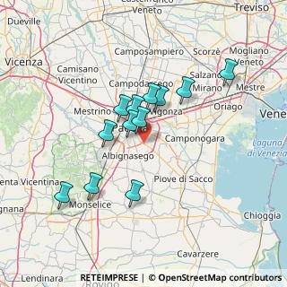 Mappa Via Giacomo Puccini, 35020 Ponte San Nicolò PD, Italia (11.89083)