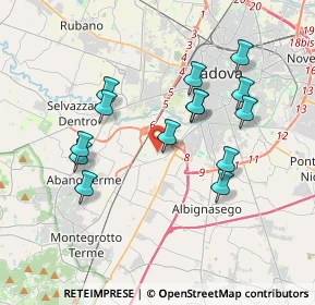 Mappa Via Ca' Rasi, 35142 Padova PD, Italia (3.46643)