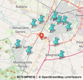 Mappa Via Ca' Rasi, 35142 Padova PD, Italia (3.90455)