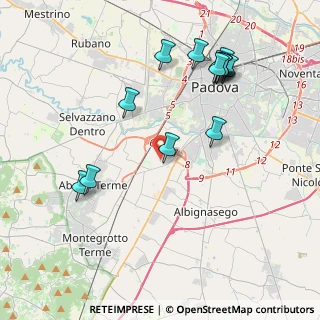 Mappa Via Ca' Rasi, 35142 Padova PD, Italia (4.36714)