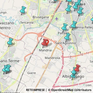 Mappa Via Ca' Rasi, 35142 Padova PD, Italia (3.6505)
