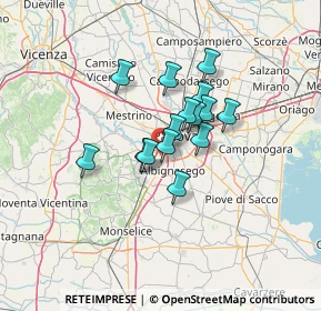 Mappa Via Ca' Rasi, 35142 Padova PD, Italia (8.89867)