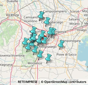 Mappa Via Cà Rasi, 35142 Padova PD, Italia (9.852)