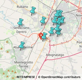 Mappa Via Cà Rasi, 35142 Padova PD, Italia (3.62923)