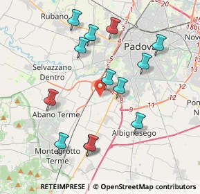 Mappa Via Cà Rasi, 35142 Padova PD, Italia (3.95692)