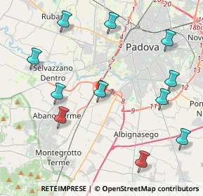 Mappa Via Cà Rasi, 35142 Padova PD, Italia (4.91545)