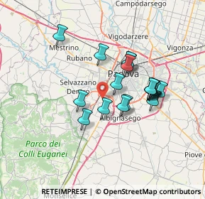 Mappa Via Cà Rasi, 35142 Padova PD, Italia (5.76667)