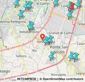 Mappa Via Don A. Scapin, 35020 Ponte San Nicolò PD, Italia (2.73438)