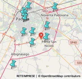 Mappa Via Don A. Scapin, 35020 Ponte San Nicolò PD, Italia (4.23917)