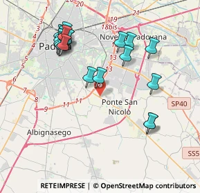 Mappa Via Don A. Scapin, 35020 Ponte San Nicolò PD, Italia (4.116)