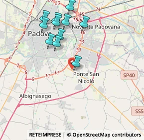 Mappa Via Don A. Scapin, 35020 Ponte San Nicolò PD, Italia (4.05545)