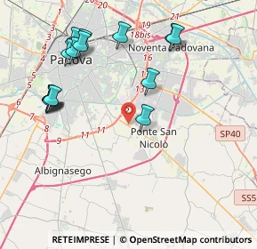 Mappa Via Don A. Scapin, 35020 Ponte San Nicolò PD, Italia (4.53133)