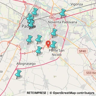 Mappa Via Scapin A., 35020 Ponte San Nicolò PD, Italia (4.23917)