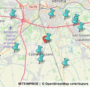 Mappa Via Arturo Toscanini, 37060 Castel D'Azzano VR, Italia (4.74)