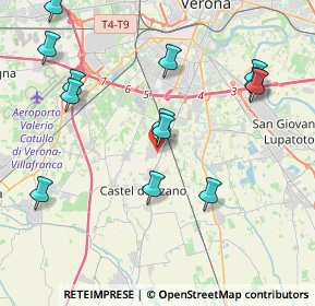 Mappa Via Arturo Toscanini, 37060 Castel D'Azzano VR, Italia (4.5)