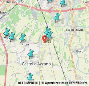 Mappa Via Arturo Toscanini, 37060 Castel D'Azzano VR, Italia (2.705)