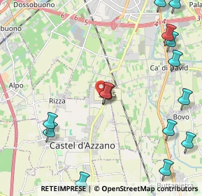 Mappa Via Arturo Toscanini, 37060 Castel D'Azzano VR, Italia (3.2695)