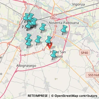 Mappa Via B. M. Kolbe, 35020 Ponte San Nicolò PD, Italia (4.03857)