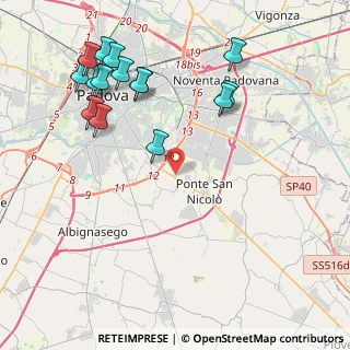 Mappa Via Don Angelo Scapin, 35020 Ponte San Nicolò PD, Italia (4.82533)
