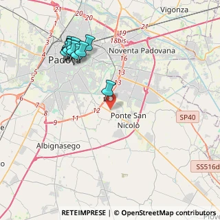 Mappa Via B. M. Kolbe, 35020 Ponte San Nicolò PD, Italia (4.56818)
