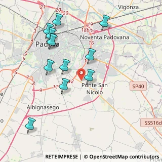 Mappa Via B. M. Kolbe, 35020 Ponte San Nicolò PD, Italia (4.27083)