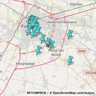 Mappa Via Don Angelo Scapin, 35020 Ponte San Nicolò PD, Italia (3.80737)