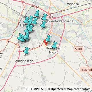 Mappa Via Don Angelo Scapin, 35020 Ponte San Nicolò PD, Italia (4.01444)