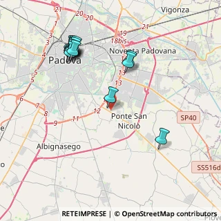 Mappa Via B. M. Kolbe, 35020 Ponte San Nicolò PD, Italia (4.46214)
