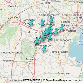 Mappa Di Albignasego PD IT, 35020 Sant'Agostino PD, Italia (8.69667)