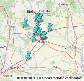 Mappa Via Levi, 13048 Santhià VC, Italia (9.22833)