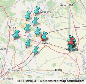 Mappa Via Levi, 13048 Santhià VC, Italia (15.786)