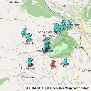Mappa Via Prabasone, 10080 Prascorsano TO, Italia (1.6935)