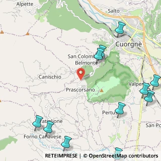 Mappa Via Prabasone, 10080 Prascorsano TO, Italia (3.22091)