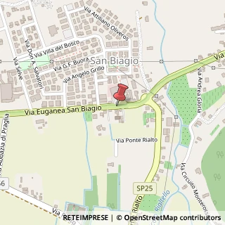 Mappa Via Euganea San Biagio,  24, 35037 Teolo, Padova (Veneto)